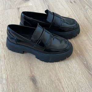 Zara platform loafers size 36